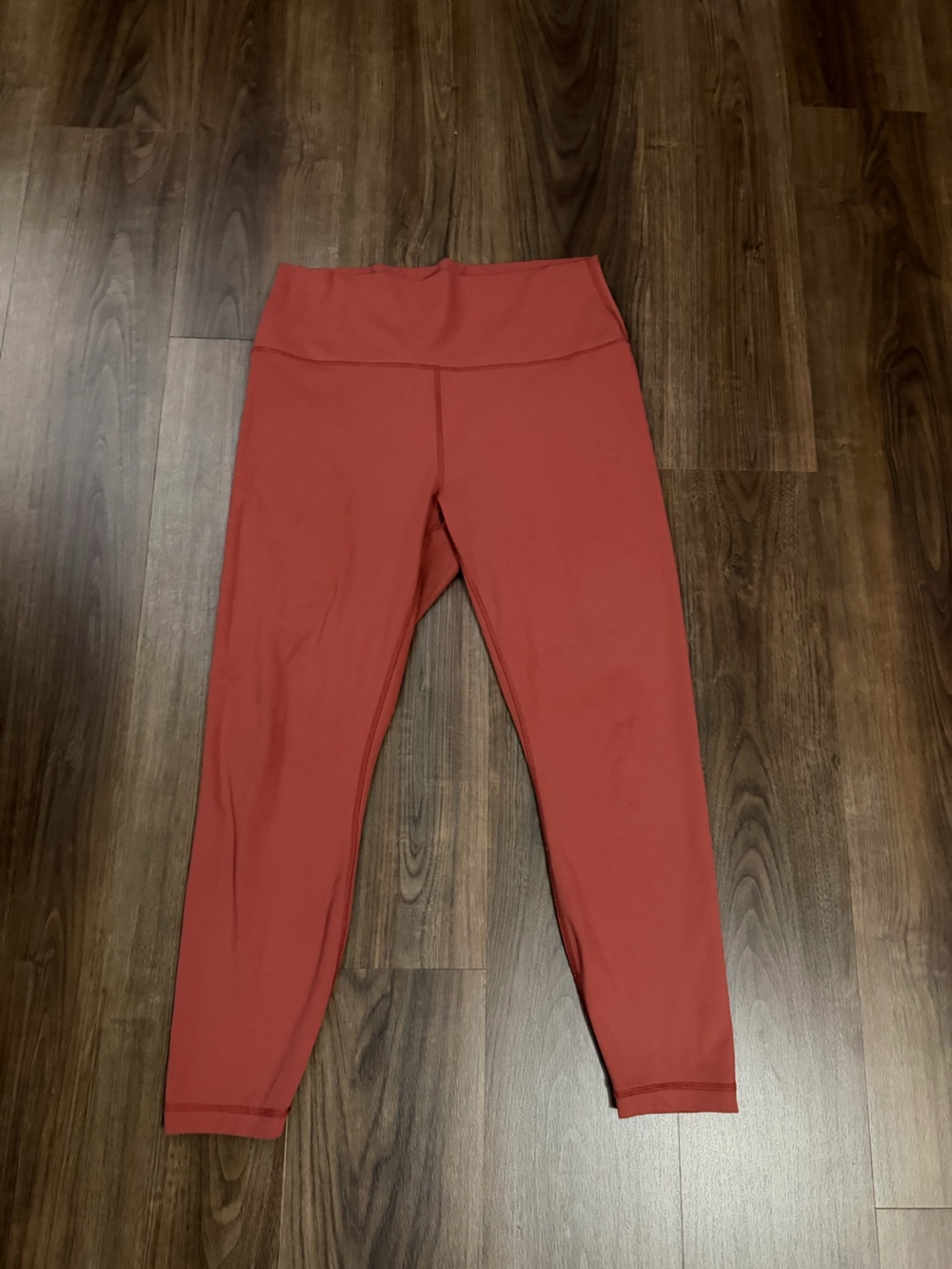 90 Degree By Reflex High-Waist Rust-Red Leggings